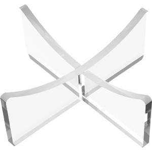 Acrylic Ball Stand Holder, 6-Pack Display Stands for Football Basketball Soccer, Volleyball Rugby Clear Case Rack (3.54x1.3 inch)