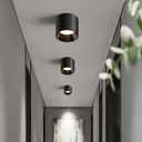 OKELI Hallway Light Flush Mount Modern LED Ceiling Light Fixtures for Kitchen Entryway, 20W 4000K Dimmable Close to Ceiling Lighting, 4.6'' Cylinder Ceiling Lamps for Dining Room Living Room (1 Pack)