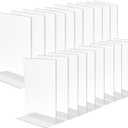 20 Pieces 4X6" Picture Frame Promotional Sign Holder Counter Top Display Clear Acrylic Transparent Marketing Promotional Desert Beverage 15885-NF