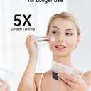 KEESON Facial Hair Removal for Women, 2-in-1 Electric Eyebrow Trimmer with LED Light, Rechargeable Hair Removal Device Face Shaver Facial Hair Remover for Women Face, Lip, Peach Fuzz (White)