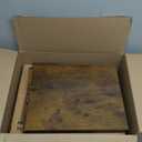 Furologee TV Stand, Small Media Console Table with 3-Tier Storage Shelves, Industrial Entertainment Center for TVs up to 50 Inch, Television Stands for Living Room, Bedroom, Rustic Brown (43'' no outlets)