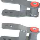 labwork Pair 1-2" Rear Adjustable Lift Shackle Kit Leveling Spring Shackles Replacement for Cherokee XJ 1984-2001