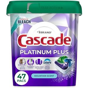 Cascade Platinum Plus Dishwasher Pods, Dishwasher Detergent, Dish Detergent Soap, Mountain