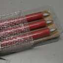 GenSwin Flameless Red Taper Candles Flickering with 10-Key Remote, Battery Operated Led Warm 3D Wick Light Window Candles Real Wax Pack of 6, Christmas Home Wedding Decor(0.78 X 9.64 Inch)