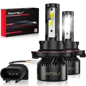 FANTELI H13 LED Bulbs, 34000LM 800% Brighter, Backup 9008 Bulb Interior Light, Plug & Play 6000K Cool White, IP68 Waterproof Replacement, Pack of 2, License Plate Lights