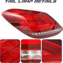 Outer Tail Light Lamp Assembly Compatible with Mercedes 2019 2020 2021 Mercedes Benz C300 C43 AMG C63 AMG S W205 (Left Driver side) 2059065003 MB2801160