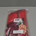 Kuoser Warm Dog Coat, Winter Jacket for Small Dogs, Reflective, Cold Weather Coats with Leash Hole, Yorkie Chihuahua Size XS (X-Small (Chest Girth: 9.8-12.6''), Red)