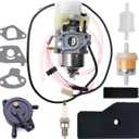EU2000I Carburetor for Honda EB2000i EB2000I EB2000IT1 EU2000IK1 BF30E B/D/E Carb with Air Filter Spark Plug Gasket Fuel Line Fuel Pump Kit - 16100-Z0D-D03 16100-Z0D-D01 Carburetor