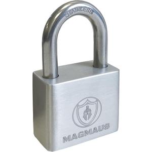 Magmaus PDL40 Heavy Duty Lock with 3 Keys - [Stainless Steel] Weatherproof Padlock for Outdoor Use - Ideal for Storage Unit, Shipping Container, Gate