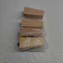 Albo Wood Furniture Legs 6 inch, Heavy Duty Sofa Legs, Pack of 4 Square Couch Legs Covered with Clear Varnish, Sofa Replacement Parts, for Dresser Legs, Sideboard, Recliner Couch, Circle Chair