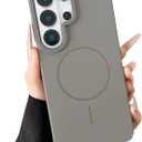 Slim Magnetic Case for Samsung Galaxy S26 Ultra 6.9" 2026 [Thin Matte Anti-Fingerprint Hard PC Cover] [Compatible with MagSafe] Solid Color Lightweight Phone Case (Titanium Grey)