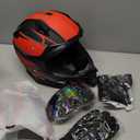 SPARK Adult Motocross Helmet Dirt Bike Helmets Full Face Motorcycle Off-Road Mountain E-Bike BMX MX ATV Helmet (with Gloves Goggles Mask) 4Pcs Set, DOT Certified (Red Rocket, X-Large)