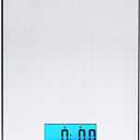 Taylor 11lb Stainless Steel Digital Kitchen Scale, Ultra-Thin, Silver