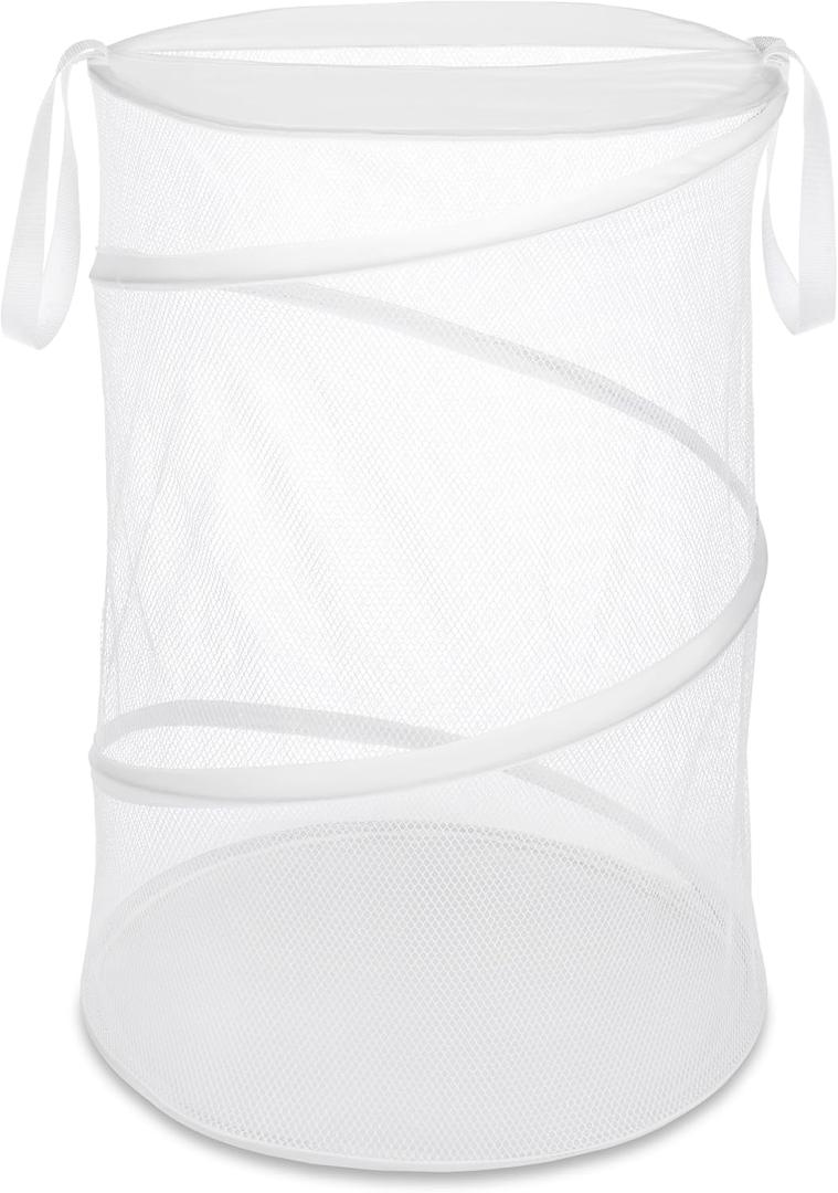 Whitmor 18" Collapsible Laundry Hamper White
