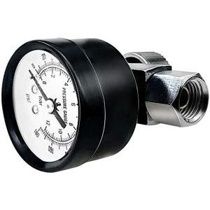Beduan Water Pressure Regulator Valve, G-1/4" Male Water Pressure Reducer Adjustable Control Valve with Gauge