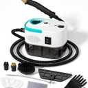 KEROMEE Steam Cleaner, 1500W High Pressure Steamer with 1.27Qt Tank, 15s Fast Heat, 6-Level Adjustable Steam, Portable Machine with 15pcs Kit for Dirt, Grease, Grout, Tile, Floor, Car Detailing