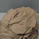 Bedsure Coffee Duvet Cover Queen Size - 3 Pieces Prewashed Cotton-Like Polyester Extra Soft Bedding Set, Includes 1 Duvet Cover 90x90 Inches with Zipper Closure & 2 Pillow Shams, No Comforter
