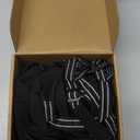 Idepet Dog Suspender Boots, Tall Dog Boots Anti-Slip & Fall Waterproof Shoes Leggings, Adjustable Suspender Boots for Winter Snow Rain Hiking Paws Protector(Black, 7)