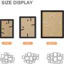 15 Pack Picture Frames, Three 8x10, Six 5x7, Six 4x6, Gallery Wall Frames Sets, Photo Frames for Home Living Room Wall Decor, Black