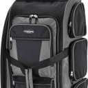 Travelers Club Xpedition 30 Inch Multi-Pocket Upright Rolling Duffel Bag (Charcoal Grey)