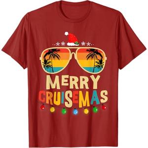 Merry Cruisemas 2026 Christmas Santa Reindeer Cruise T-Shirt 2XL