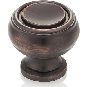 Southern Hills Oil Rubbed Bronze Cabinet Knobs - Pack of 5 - Kitchen Cupboard Knobs, Drawer Cabinet Hardware, Antique Bronze Drawer Pulls, SHKM019-ORB-5