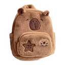 Capybara Plush Backpack Multifunctional Durable Casual Daypacks for Outdoor Activities, Hiking, Picnic,Travel, Cute Animal Design, Lightweight Gift for Everyone