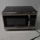 Emerson MW1338SB Countertop Microwave Oven, 6 Pre-Programmed Settings, Removable Glass Turntable, Child Safety Lock, 1.3 Cu ft, 1000W, Stainless Steel