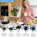 Drinking Water Dispenser Pump, Electric Desktop Water Pump for Universal Bottle, USB Charging, 5 Gallon Water Jug Pump for Home, Office, Outdoor