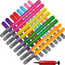 17 Pieces Inflatable Light Saber Sword Toys,Inflatable lightsaber Swords for Star Wars Themed Party,Inflatable Sword Toys Party Bags Stocking Stuffers for Kids Cosplay Party Favors(8 Colors) (Multicolour, 16pcs)