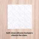 Decobasics 10 Pack 1/2" Overlay Brushed Nickel Cabinet Hinges for Cabinet Doors (5 Pairs)  Self-Closing Semi-Wrap Face Frame Hinges for Cupboard & Kitchen Doors w/Screws & Quiet Bumpers