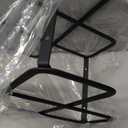 Podovine Metal Wine Rack – Matte Black Carbon Steel, 10-Bottle Countertop & Hangable Wine Holder, Modern Geometric Design, Rustproof, Under-Cabinet Display, No Assembly Needed for Countertop Use