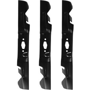 HQPASFY Toothed Mulching Mower Blades 3PCS 742P05086-X Compatible with 54" Craftsman Z5800, T3200, Z7600, Cub Cadet XT1-GT54 XT1-ST54, Troy Bilt Mustang 54 XP, Z54, Super Bronco 54 XP