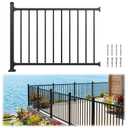 36 in. H x 4 ft. W Aluminum Deck Railing Kit, Outdoor Modular Porch Railing