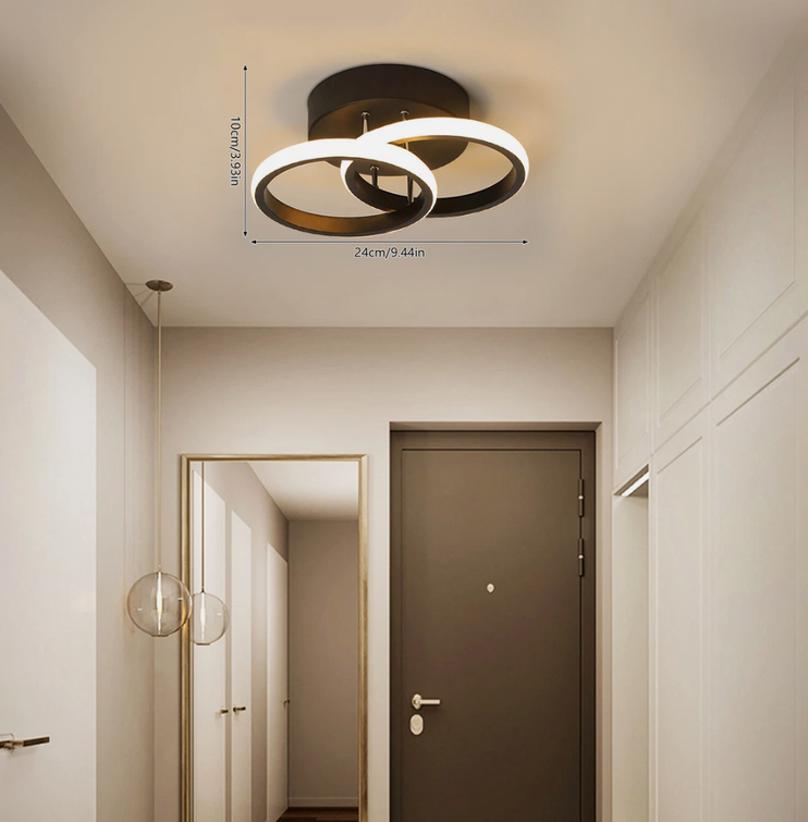 Modern LED Ceiling Light Dimming Flush Mount Bedroom Lighting Fixture 18W