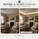10 Pack 39Ft Ceiling Crown Molding Trim, Room Top Light Strip Crown Molding