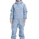 BUMDEEP Womens One Pieces Ski Suits Jumpsuits Snowsuits Snowboard Jackets Waterproof(Blue,M)