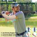 Lymphedema Medical Compression Arm Sleeve for men and women,15-20 mmHg Graduated Compression Full Arm Support for Muscle Pain Relief,Arthritis,Tennis Elbow,Bursitis,Working Out(Large,Single)