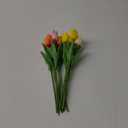 SITUMEIZI Fake Flowers Tulips Artificial Silk Flower 15pcs Real Touch 14" for Spring Easter Home Kitchen Wedding Bouquet Bulk Mother's Gift Day Decorations