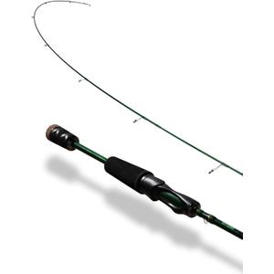 LITTMA Whisper 6'6" Ultralight Spinning Rod for Trout, Fast Action 2-Piece | Ultralight spinning rod for trout and panfish on ponds and wider streams, with fast-action finesse control, 1/32–3/16 oz lures and 2–6 lb line