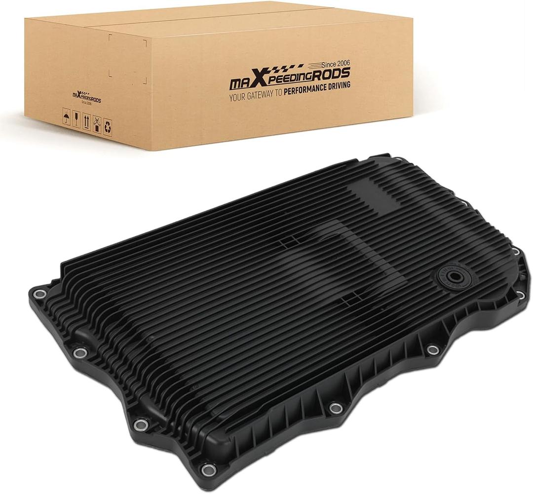 maXpeedingrods Transmission Oil Pan with Gasket 24115A13116 Fits for X1 X3 X4 X5 X6 Z4 ActiveHybrid Alpina Ram 1500 Dodge Charger Challenger Chrysler Jaguar, 8-Speed Automatic Transmission # LR023294