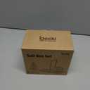 Acacia Wood Salt and Pepper Shaker Set  2-Piece with Storage Base and Titanium Handle  Elegant Wooden Spice Holder for Kitchen and Dining Table