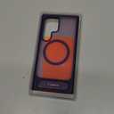 TORRAS Strong Magnetic & Seamless Stand for Samsung Galaxy S24 Ultra Case, Fit for MagSafe, Mil-Grade Drop Protection, Kickstand for Samsung Galaxy S24 Ultra Case, Translucent Back/Purple Edge