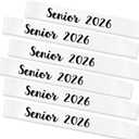 6PCS Senior 2026 Sash, Black Glitter White Finally Graduated 2026 Senior Sashes for Graduation Party Decorations Supplies