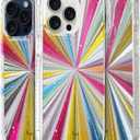 LONLI Hue Case for iPhone 15 Pro - [360 Shock-Absorbent Bumper] - [Cute and Unique Phone Cover for Girls and Women] - Cosmic Portal