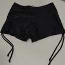 Period Swimwear for Teens, Menstrual Leakproof Bikini Bottoms, Drawstring Bathing Suit Bottoms for Girls, XS, Black
