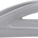 BRONAX Women's Arch Support Flip Flops Thong Sandals  Rubber Beach Pool Cushioned Flat Slides Slippers Orthotic Lightweight Female, Grey, Size 8