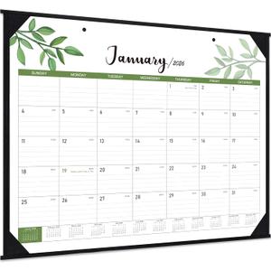2026 Desk Calendar - Large Desk Calendar 2026 from Jan. 2026 - Dec. 2026, Large Calendars 22 x 17, Desk/Wall Calendars for Planning in Office or Home