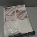 Cream White Blackout Drapes 96 Inches Long 2 Panels, Linen Room Darkening Fabric Thick for Bedroom Viral Pinch Pleated Window Curtains 96 Inches Long with Hooks Sound Deadening Insulated Thermal Cute