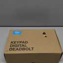 Veise Fingerprint Door Lock with 2 Lever Handles - Keyless Entry Door Lock, Electronic Keypad Deadbolt, Digital Smart Code & Front Handle Sets, Auto-Locking, Easy Installation, Satin Nickel